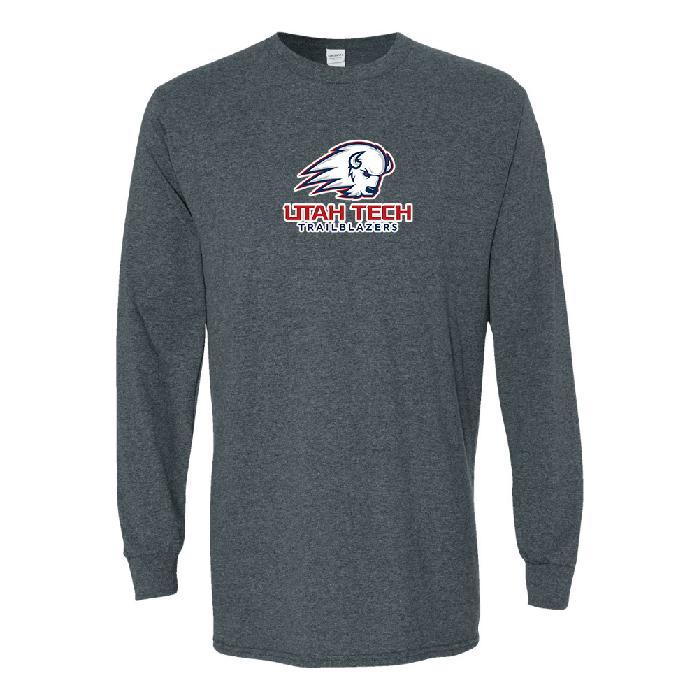 Men's Utah Tech Trailblazers Gildan Heavy Cotton Long Sleeve T-Shirt